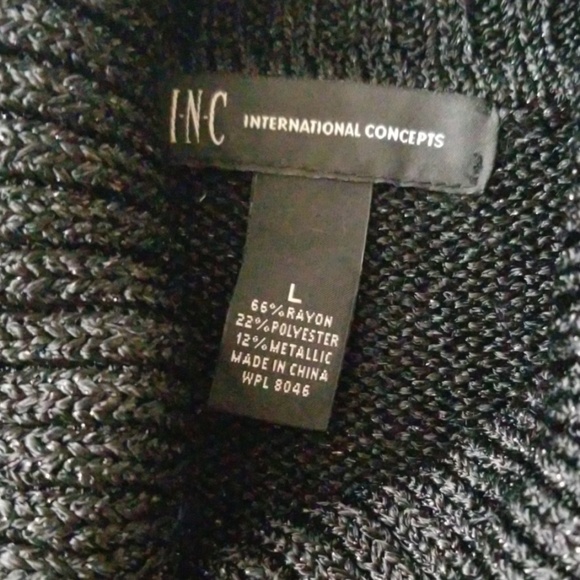 INC International Concepts Asymmetrical Sweater L - Picture 4 of 4